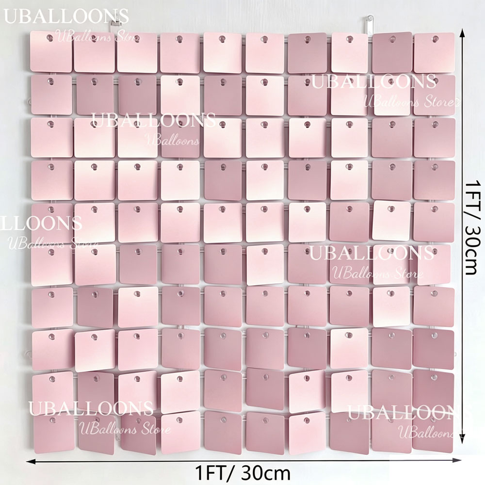6-24pcs Matte Rose Pink Shimme - Sequin Fabric Panel review and price