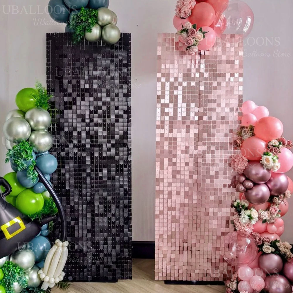 6-24pcs Matte Rose Pink Shimme - Sequin Fabric Panel review and price