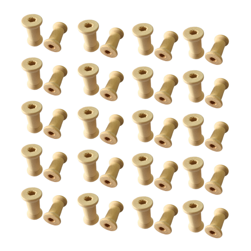 60 Pcs Bobbins Sewing Natural  - Embroidery Craft review and price