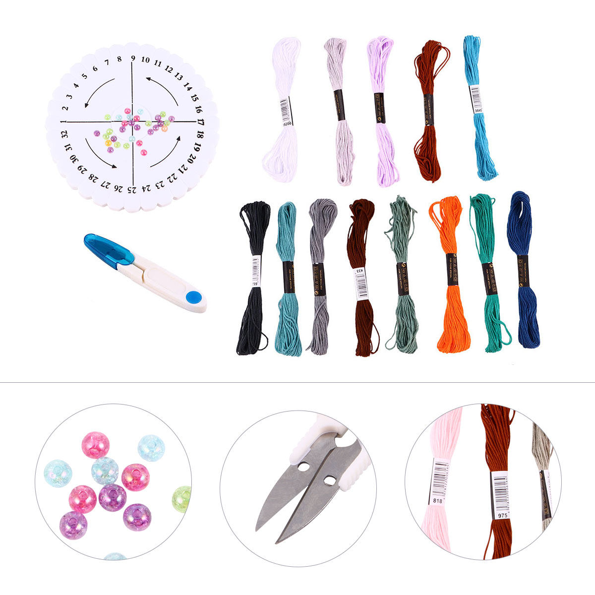 1Set Round Weaving Kit Bracele - Embroidery Craft review and price