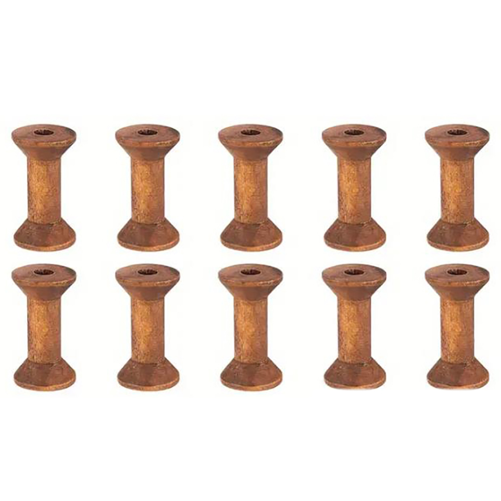 10/20Pcs Mini Wooden Bobbins E - Organza Ribbon Spool review and price