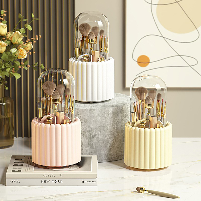 360° Rotating Makeup Brushes H - Craft Embellishment Storage review and price