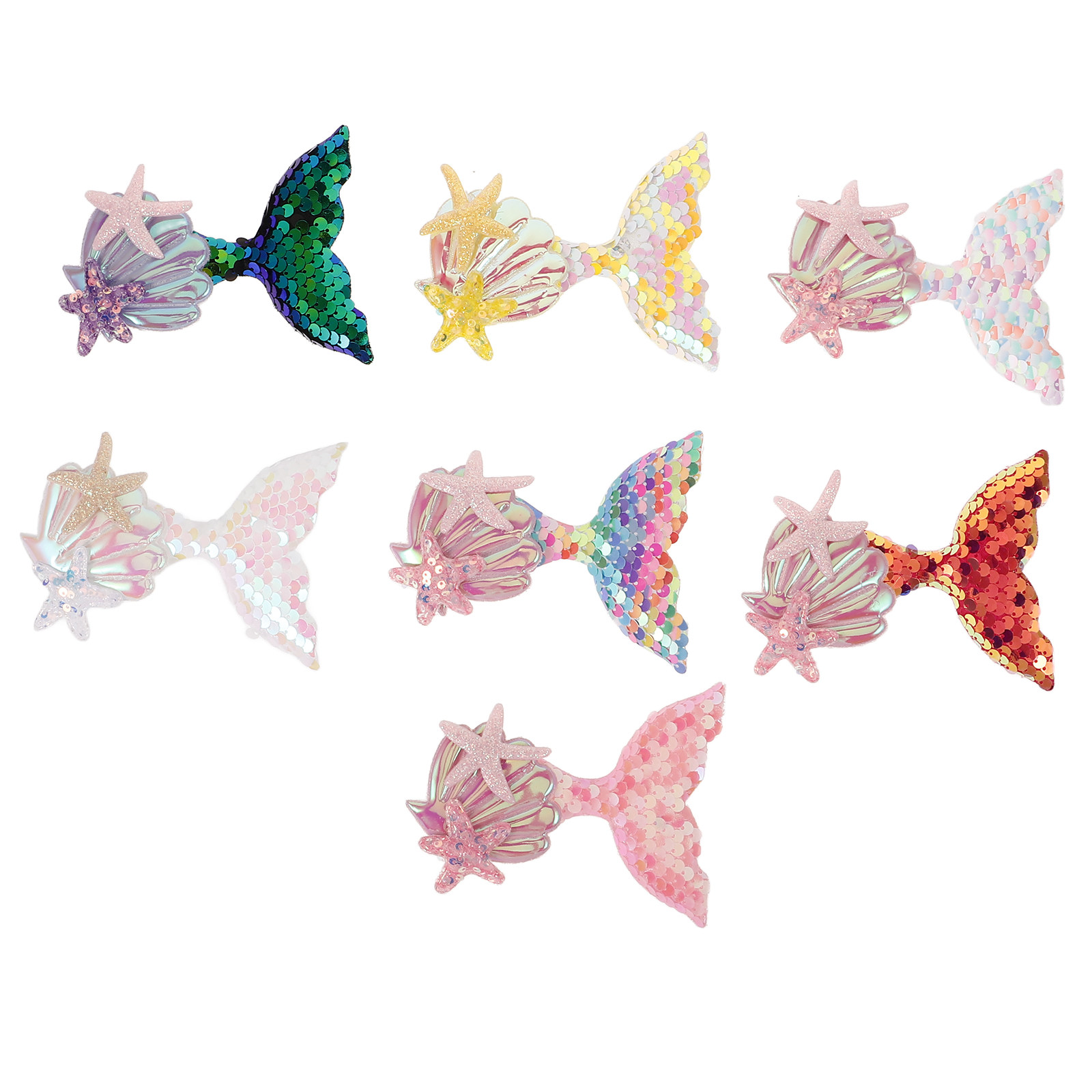 7Pcs Mermaid Fabric Patches fo - Craft Embellishments review and price