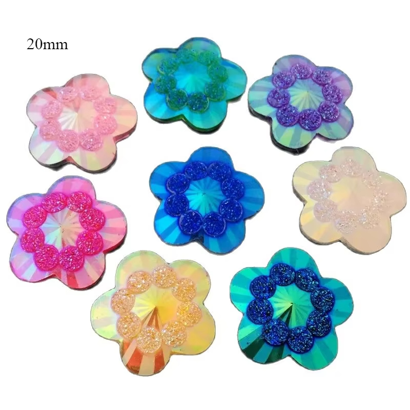 20pcs 20mm ab mixed color flow - Embellishment Glue Craft review and price