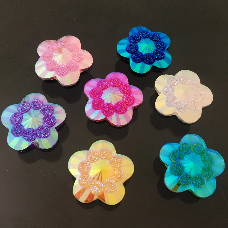 20pcs 20mm ab mixed color flow - Embellishment Glue Craft review and price
