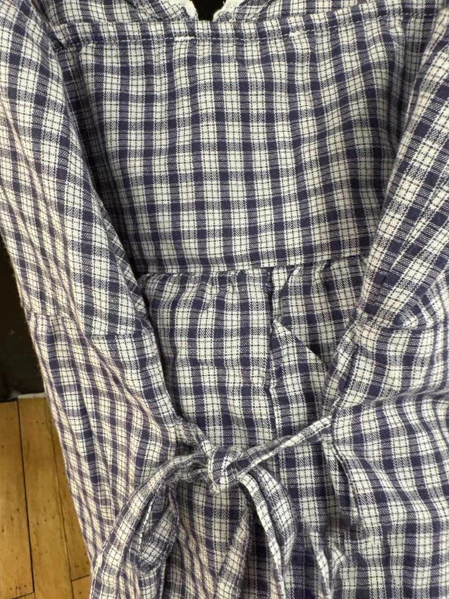 Navy Plaid Tank Shorts 2 Piece - Elastic Lace Trim review and price