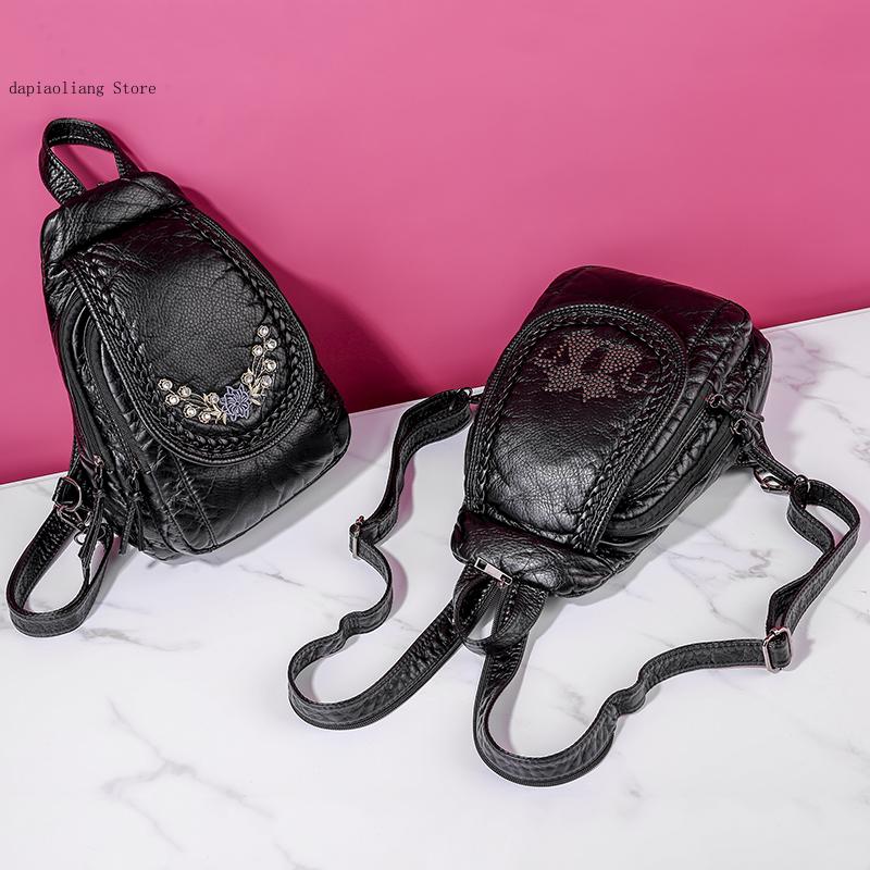 Women Small Chest Bags Fashion - Applique Patch Flower review and price